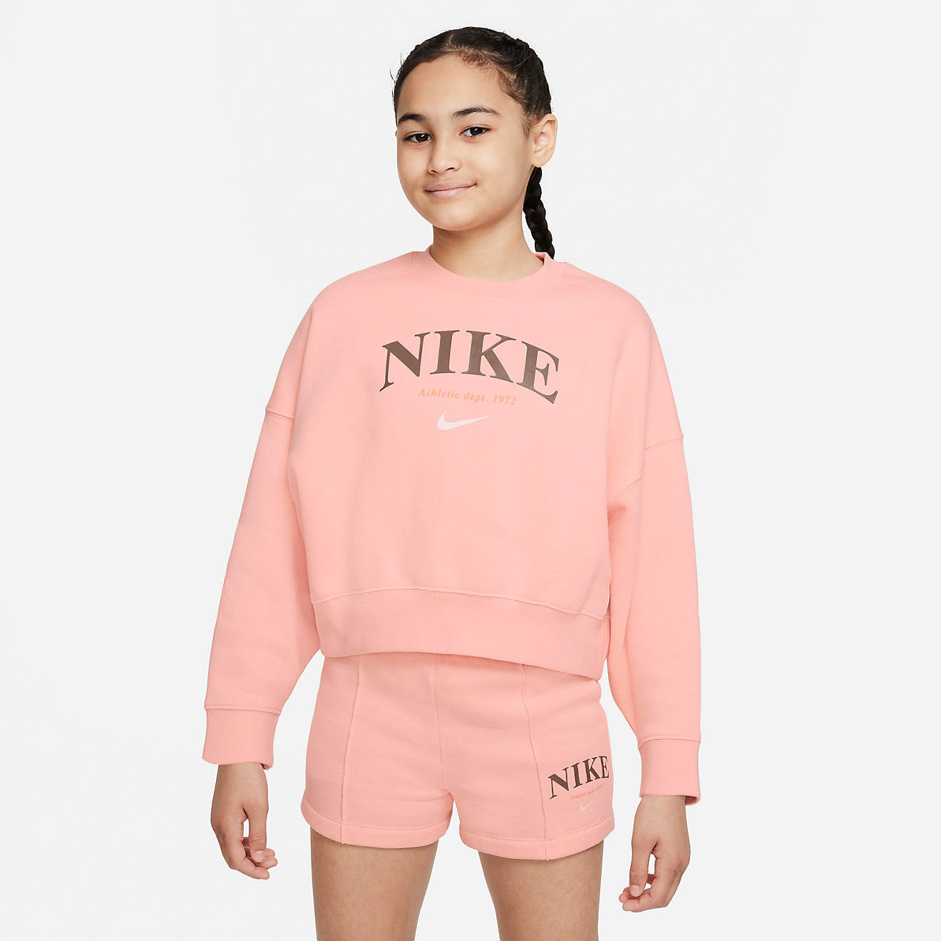 Nike Girls' Sportswear Trend Crew Sweatshirt                                                                                     - view number 1