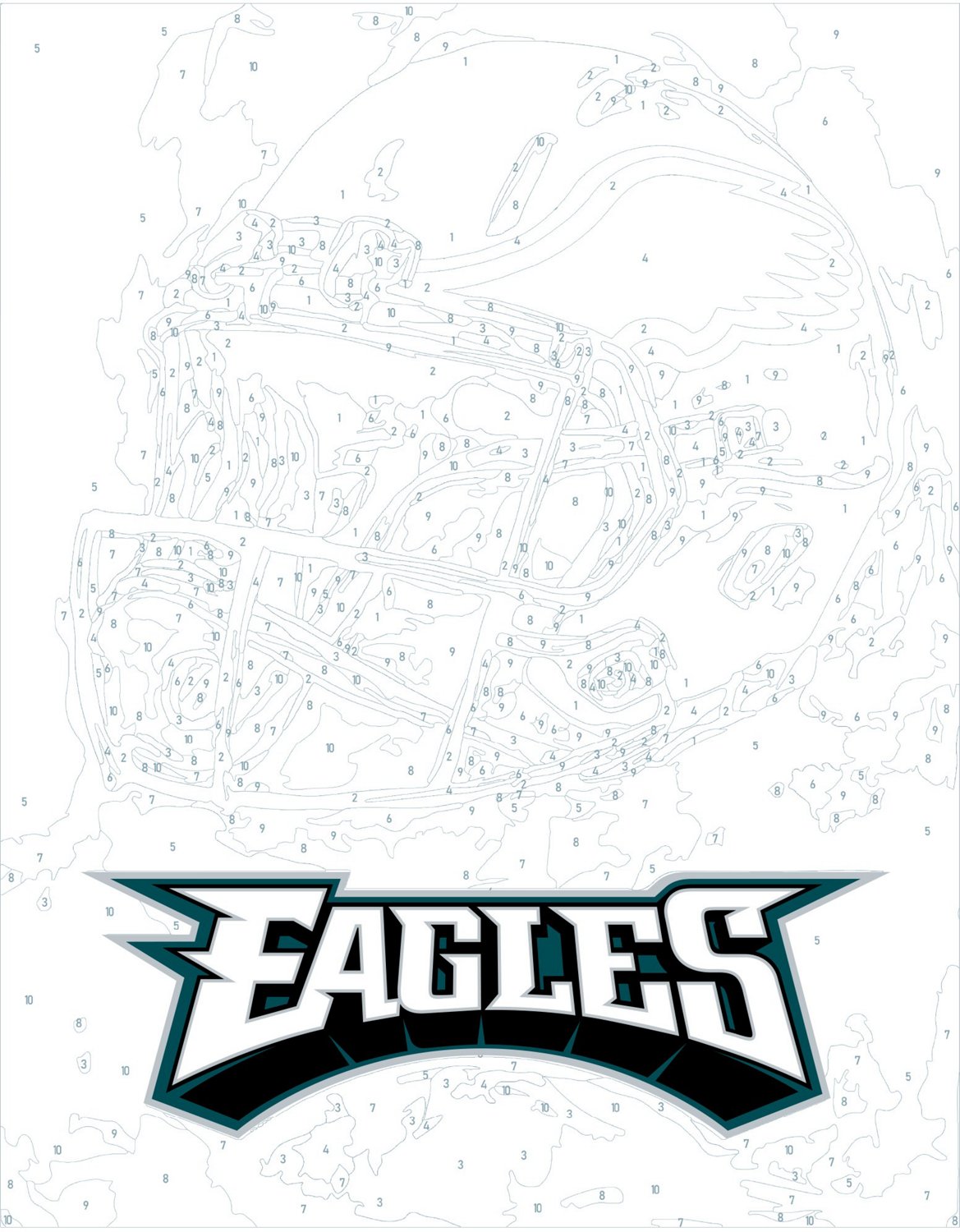 Sporticulture Philadelphia Eagles Paint by Numbers Kit Academy