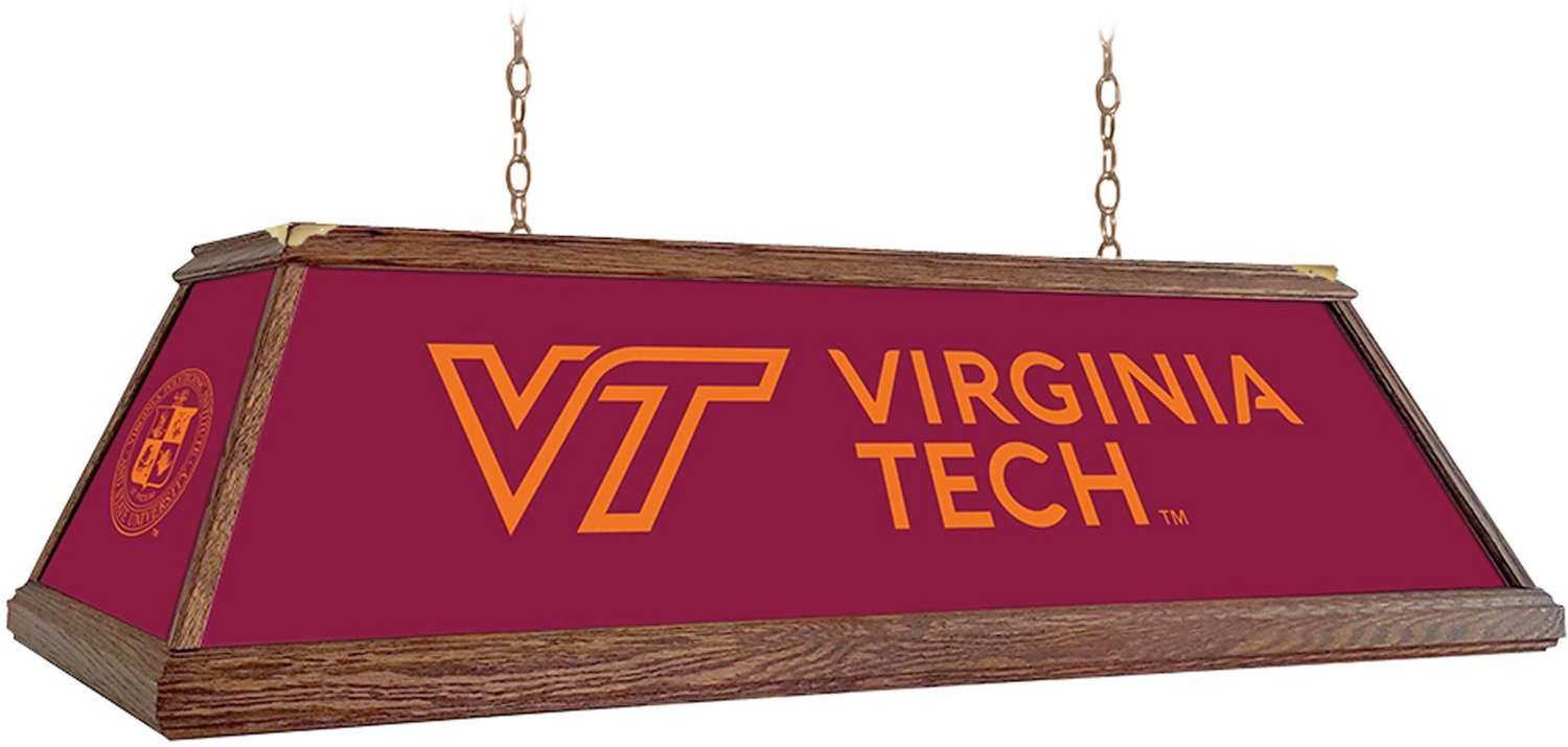 The FanBrand Virginia Tech Premium Wood Pool Table Light Academy