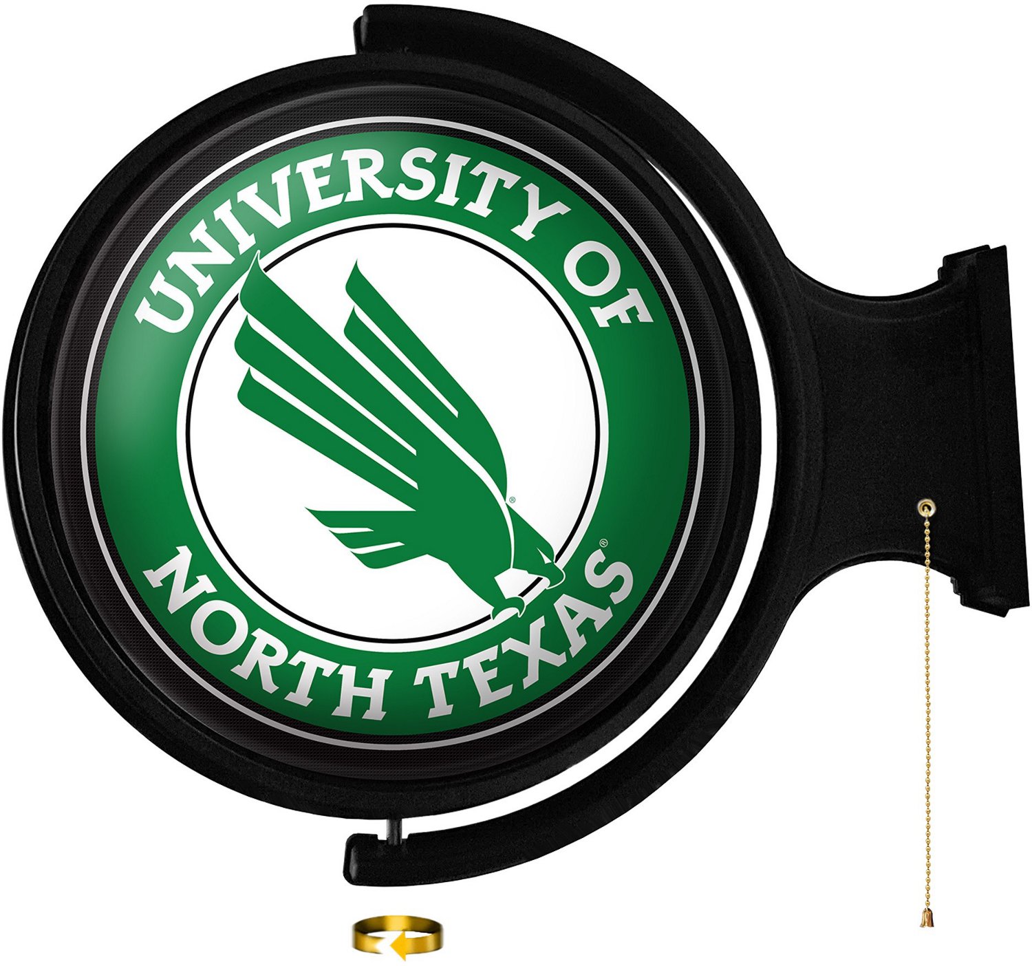 The Fan-Brand University of North Texas Original Round Rotating Lighted ...