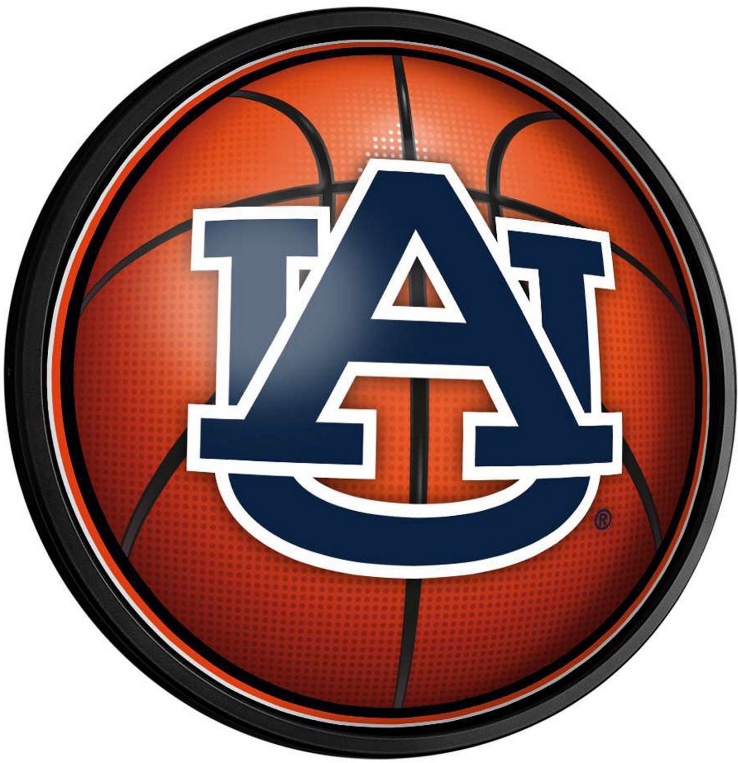 The Fan-Brand Auburn University Basketball Round Slimline Lighted Sign ...