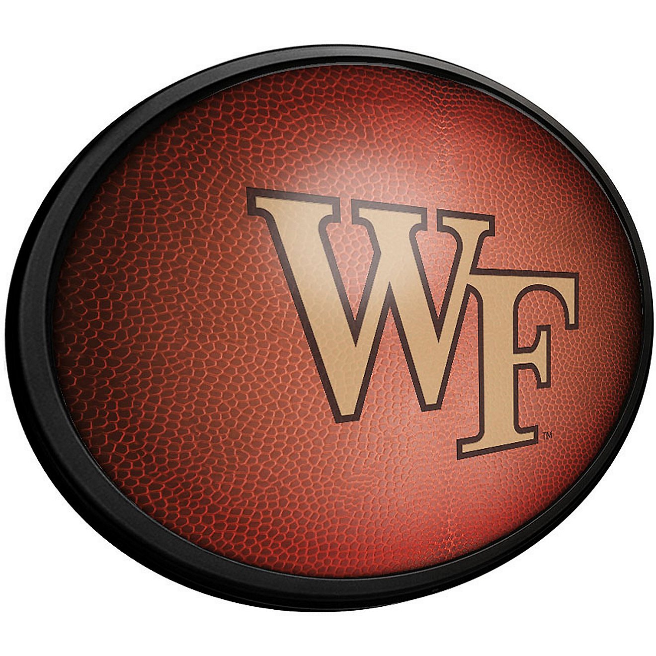 The Fan-Brand Wake Forest University Pigskin Oval Slimline Lighted Wall Sign                                                     - view number 2