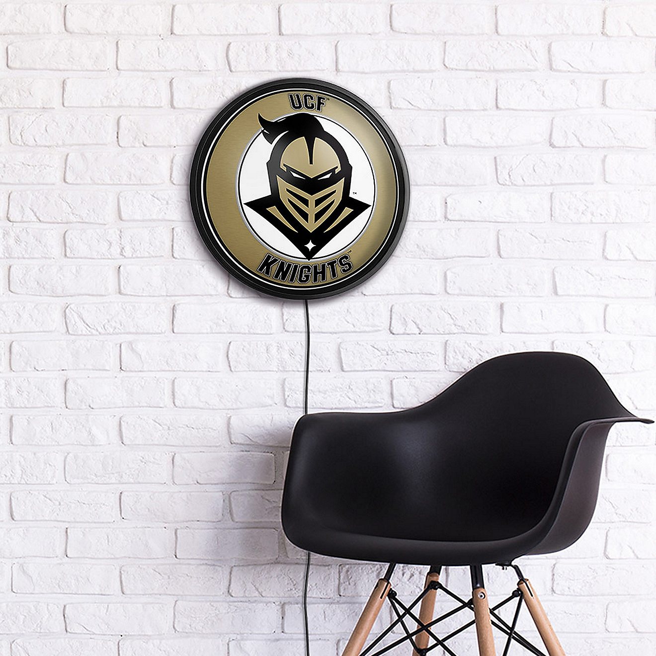 The Fan-Brand University of Central Florida Mascot Round Slimline Lighted Wall Sign                                              - view number 3