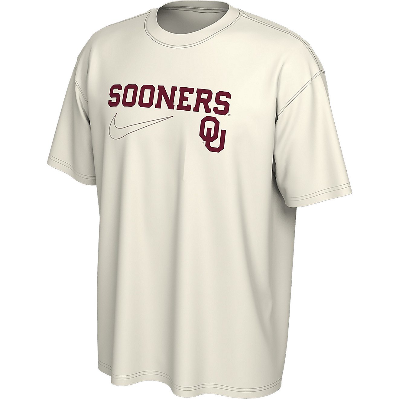 Nike Men's University of Oklahoma Max90 Swoosh Short Sleeve T-shirt                                                              - view number 1