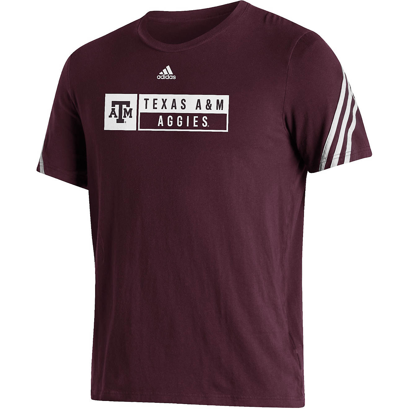 adidas Men's Texas A&M University Fashion Short Sleeve T-shirt                                                                   - view number 1