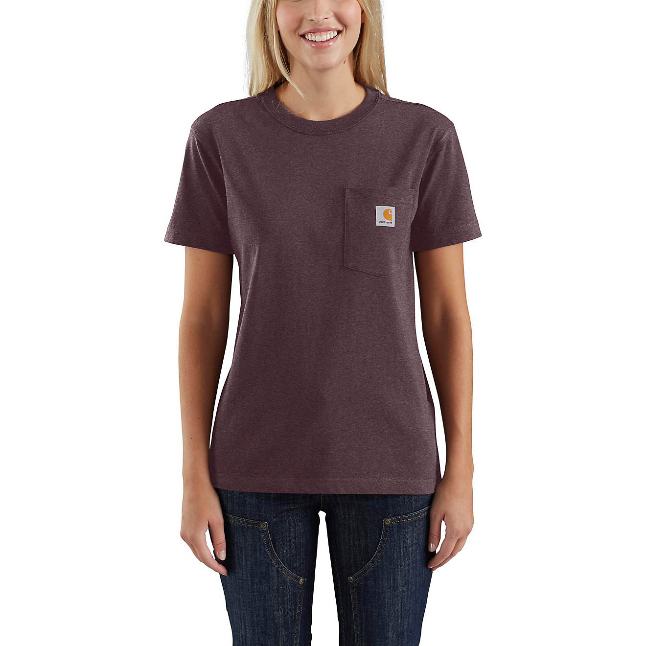 Carhartt Women’s Workwear Loose Fit Heavyweight Pocket T-shirt                                                                 - view number 1