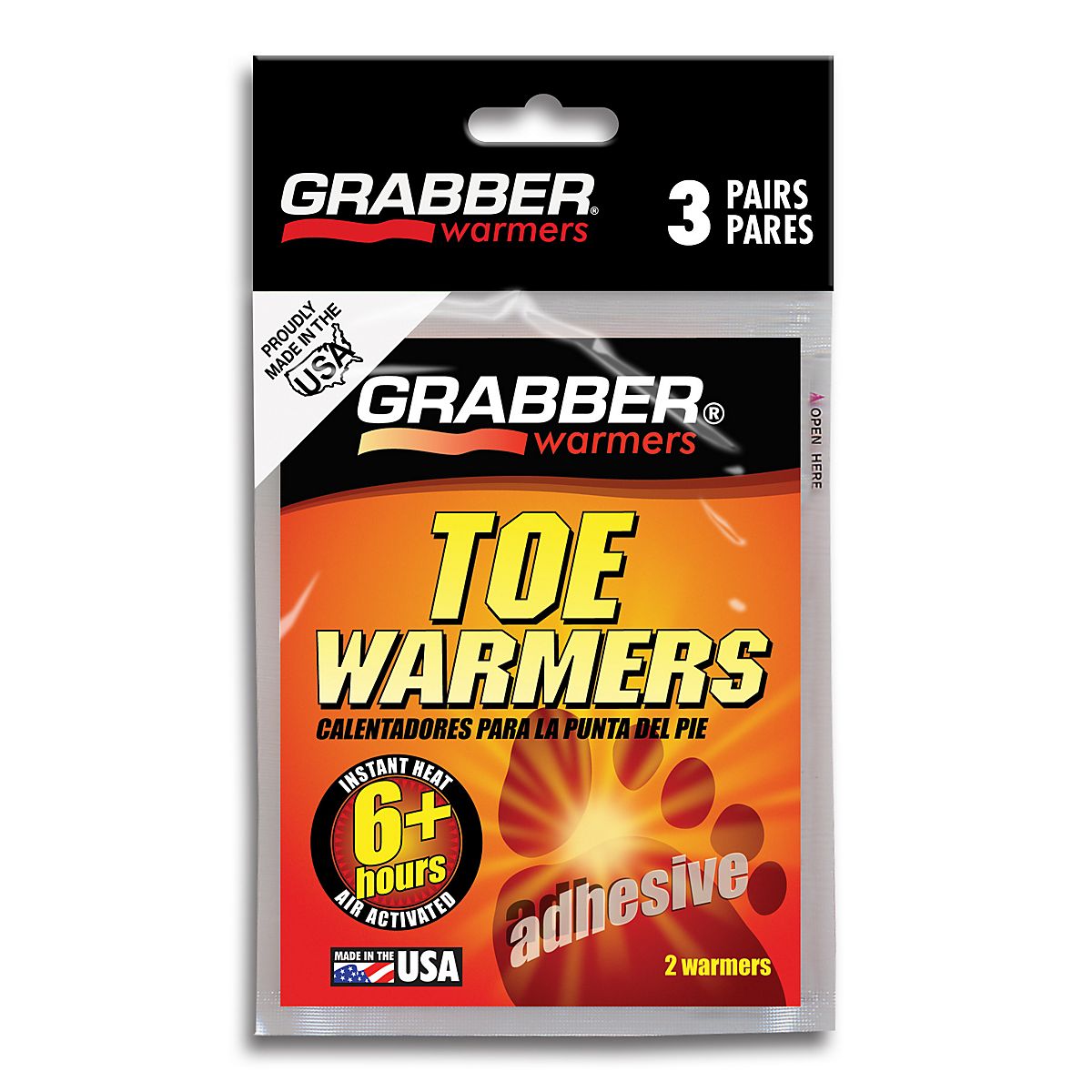 Grabber Foot Warmers 3 pair/pack 