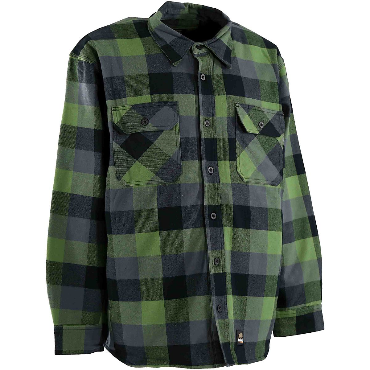 Berne Men's Flannel Shirt Jacket Academy