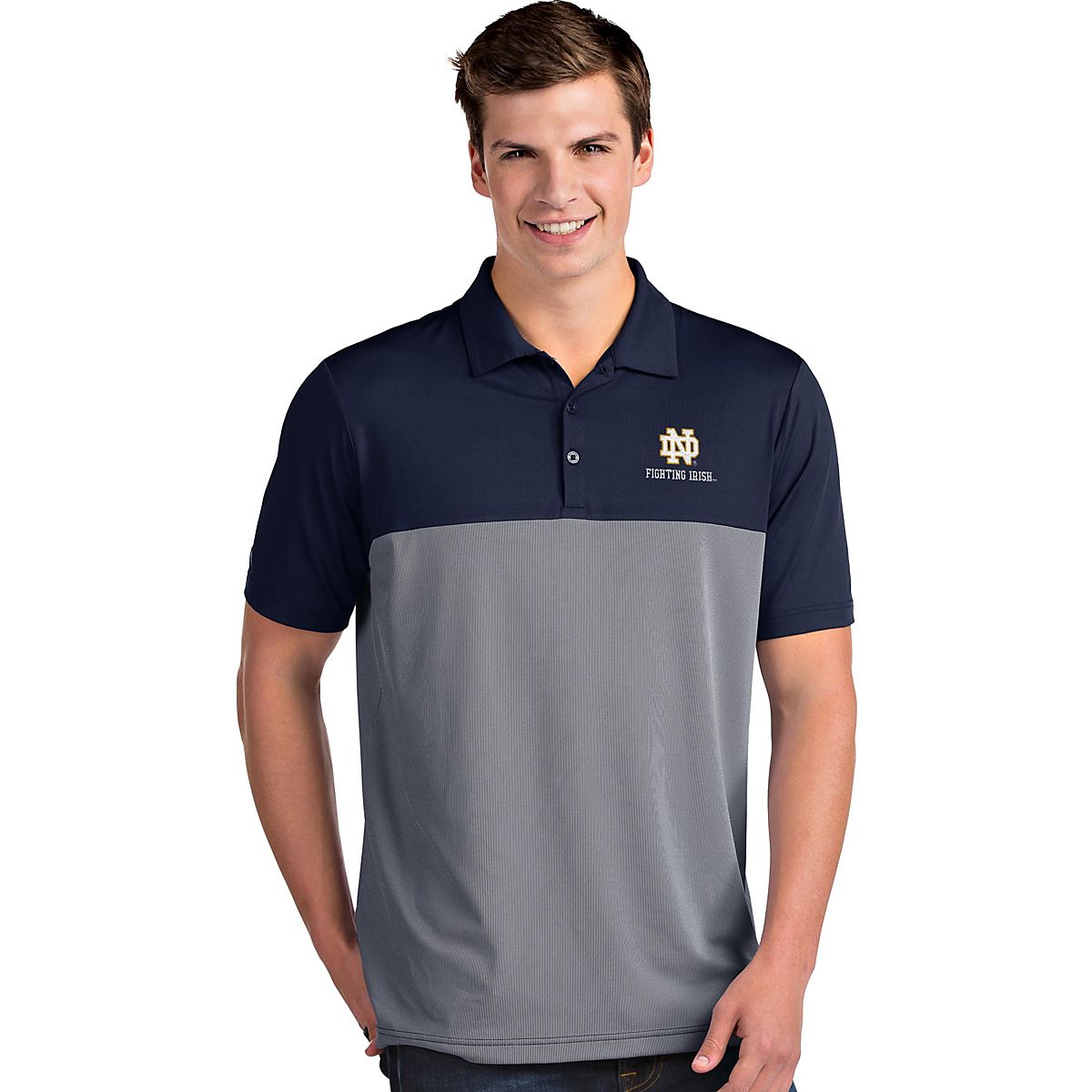 Antigua Men's University of Notre Dame Venture Polo Shirt | Academy