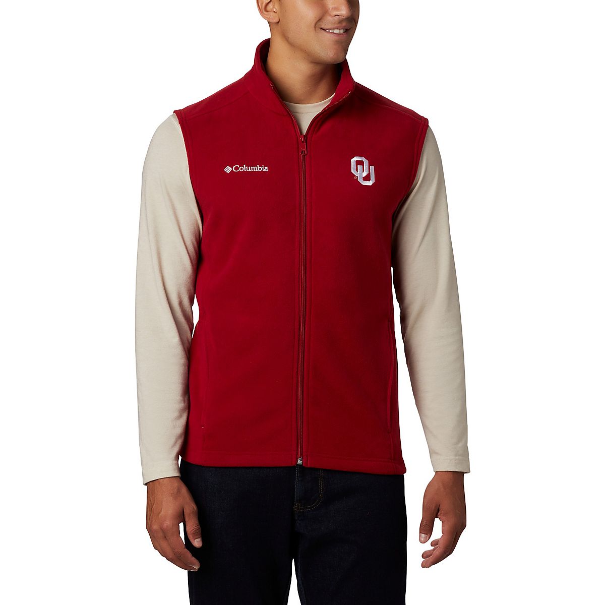 columbia fleece mens vest