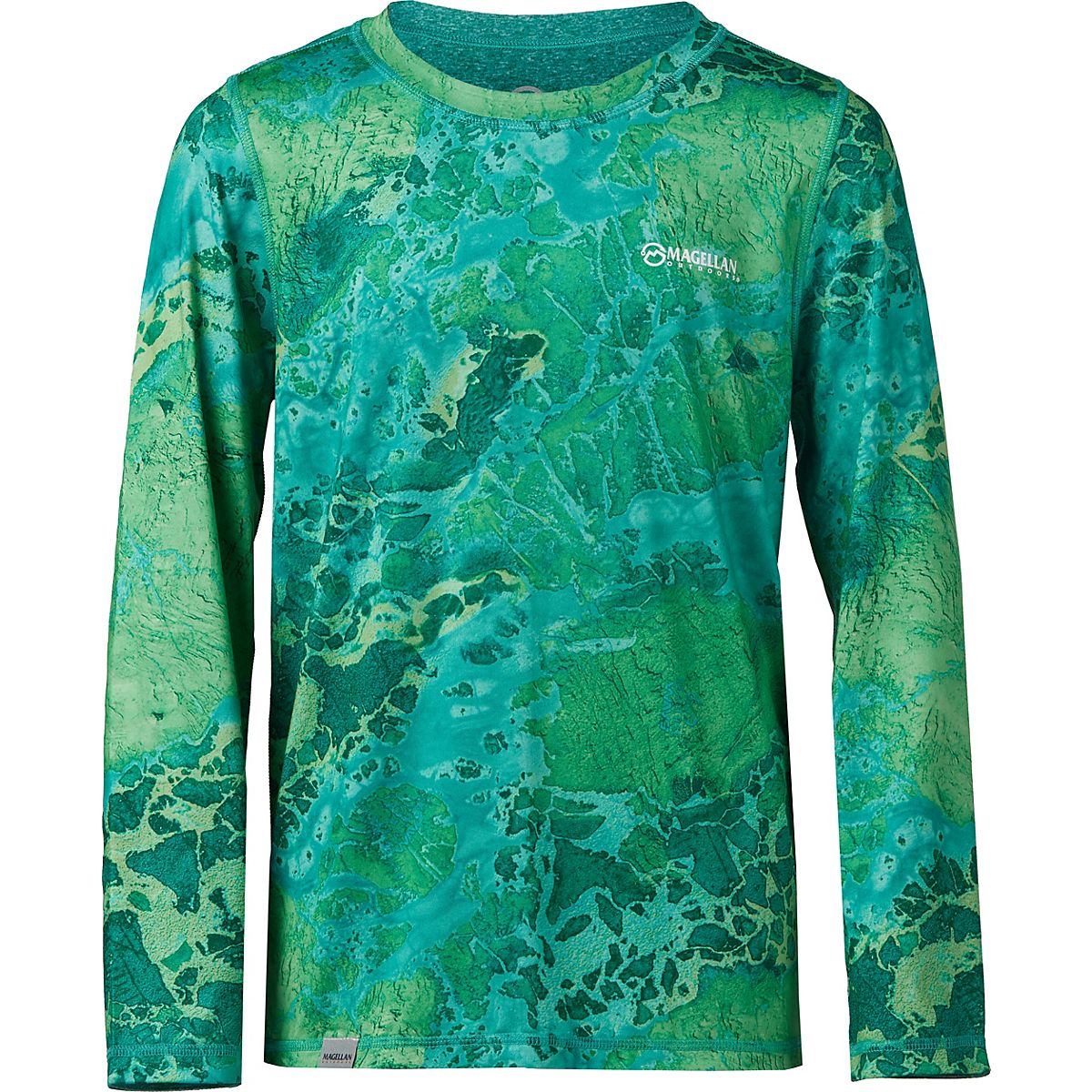 Magellan Outdoors Boys' Realtree Fish WAV3 Long Sleeve Reversible
