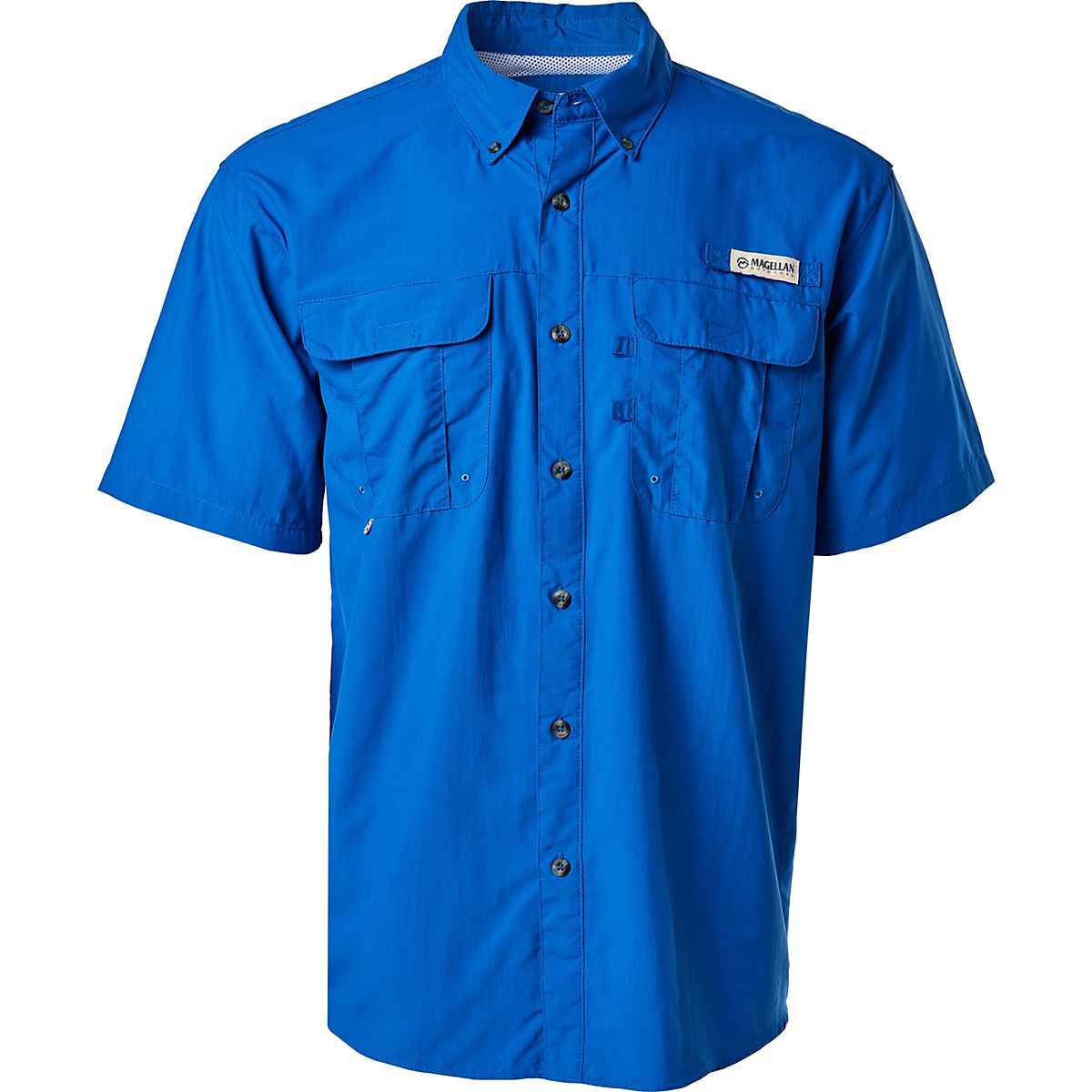 Magellan Outdoors Men's Laguna Madre Solid Short Sleeve Fishing Shirt ...