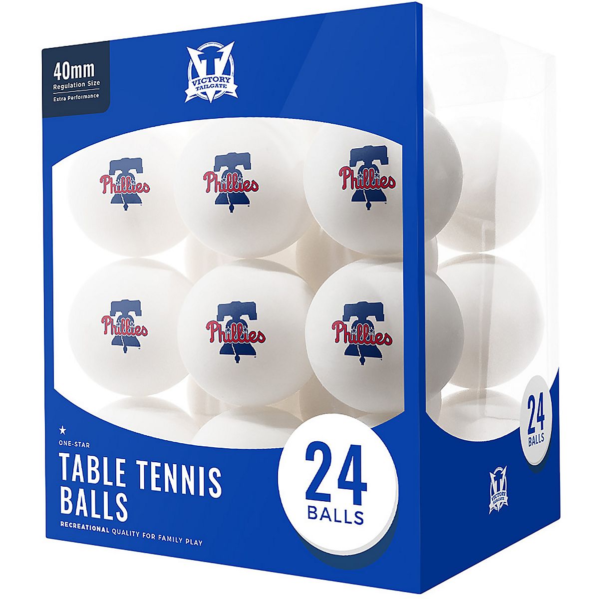 Victory Tailgate Philadelphia Phillies Table Tennis Balls 24Pack Academy