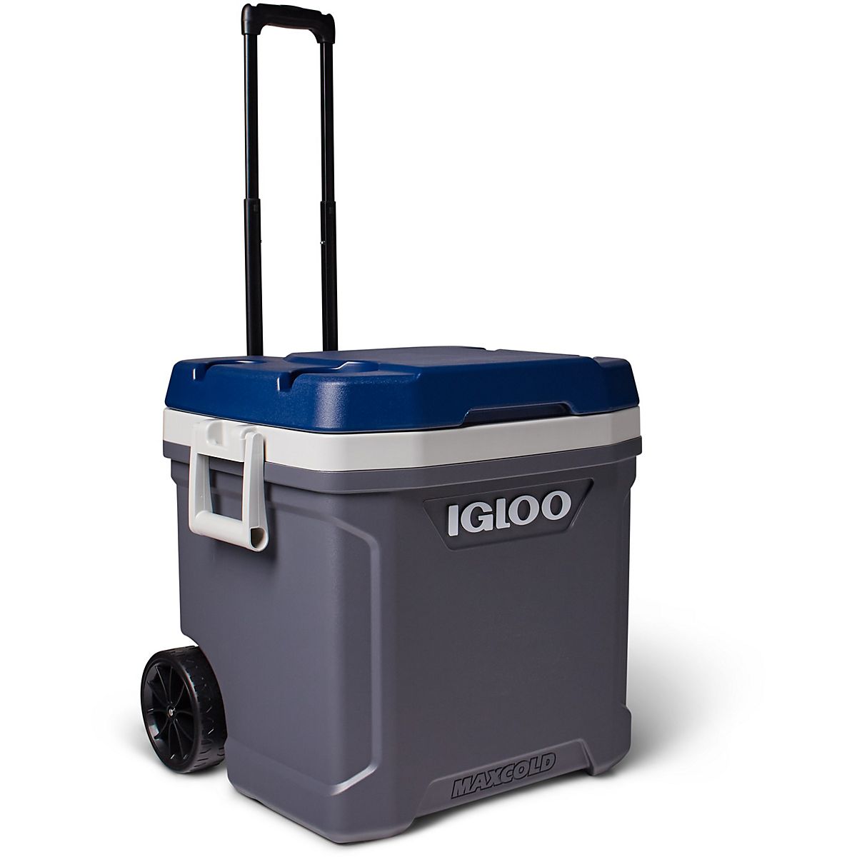 Details about   Igloo MaxCold Latitude 62 Quart Rolling Cooler with Telescoping Handle NEW 
