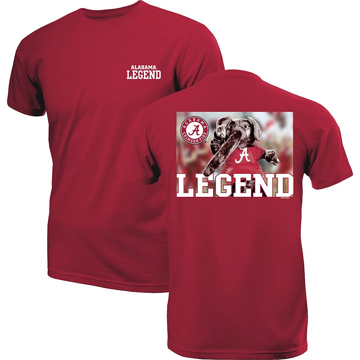 New World Graphics Men's University of Alabama Legend Mascots Tshirt Academy