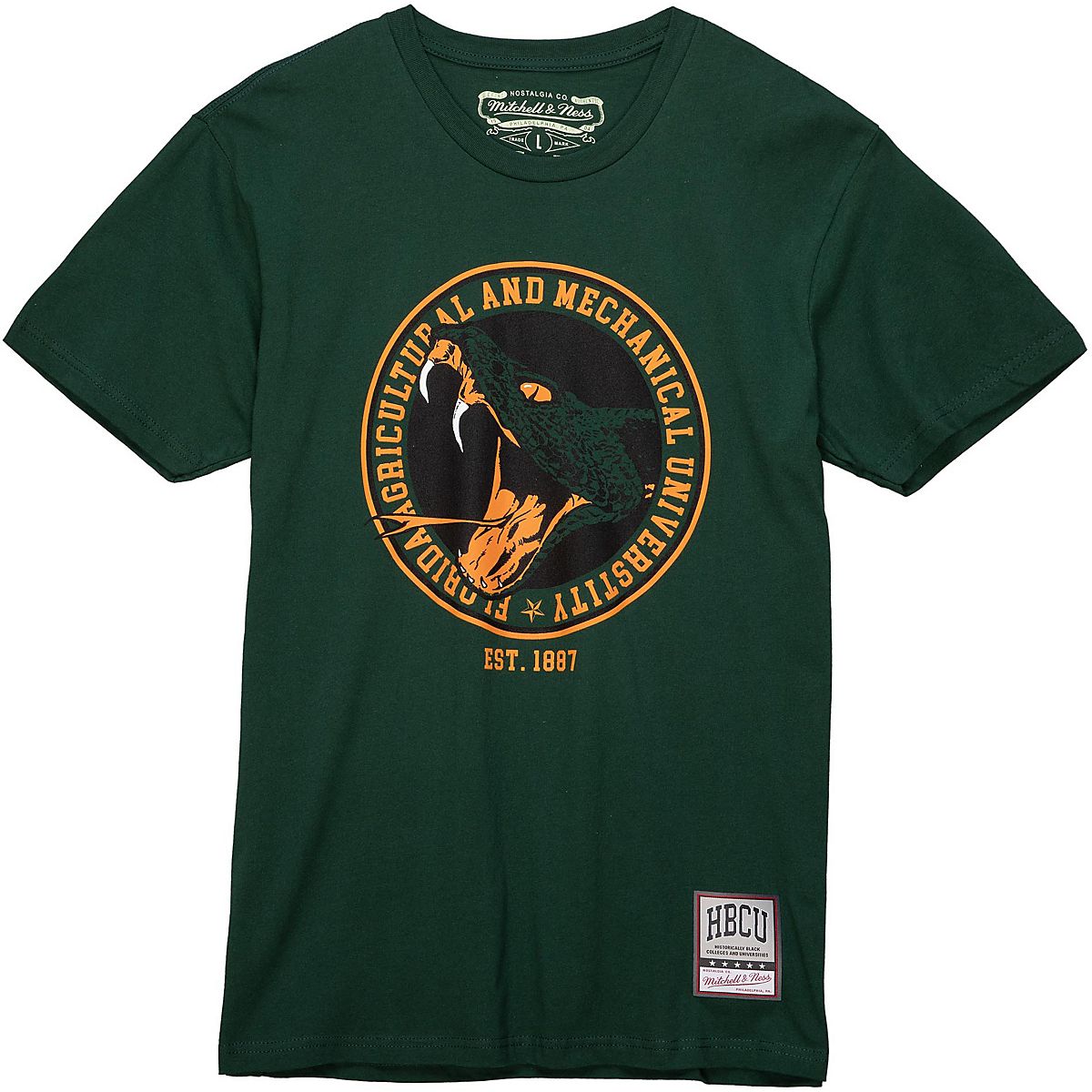 Mitchell & Ness Men's Florida A&M University Mascot Circle T-shirt ...