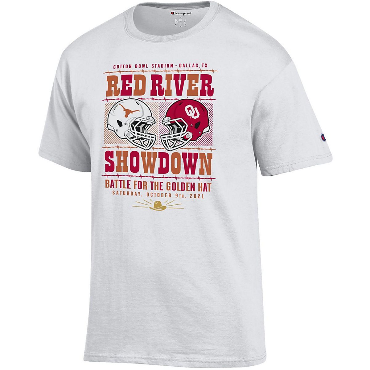 Champion Men's Texas V Oklahoma Red River Showdown Tshirt Academy