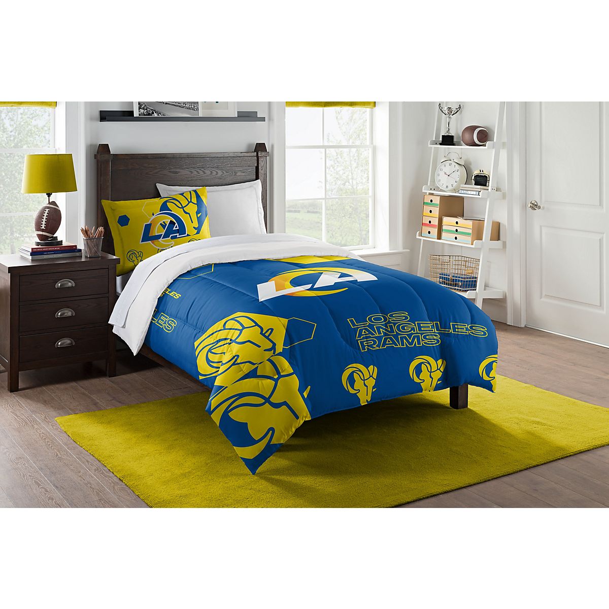 Northwest Los Angeles Rams Hexagon Twin Comforter Set Academy
