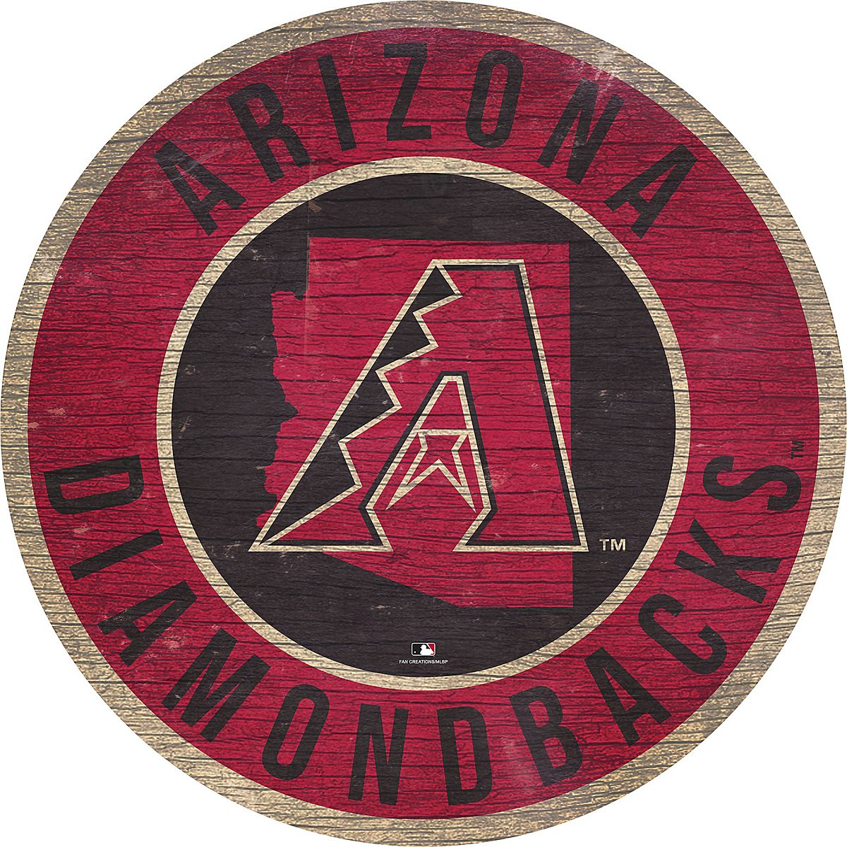 Fan Creations Arizona Diamondbacks Circle State Sign | Academy