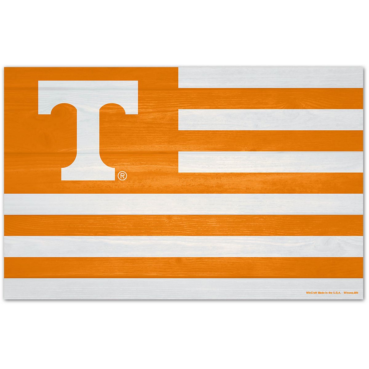 WinCraft NCAA University of Tennessee Black 10 x 11 Chattanooga Wood Arched Sign