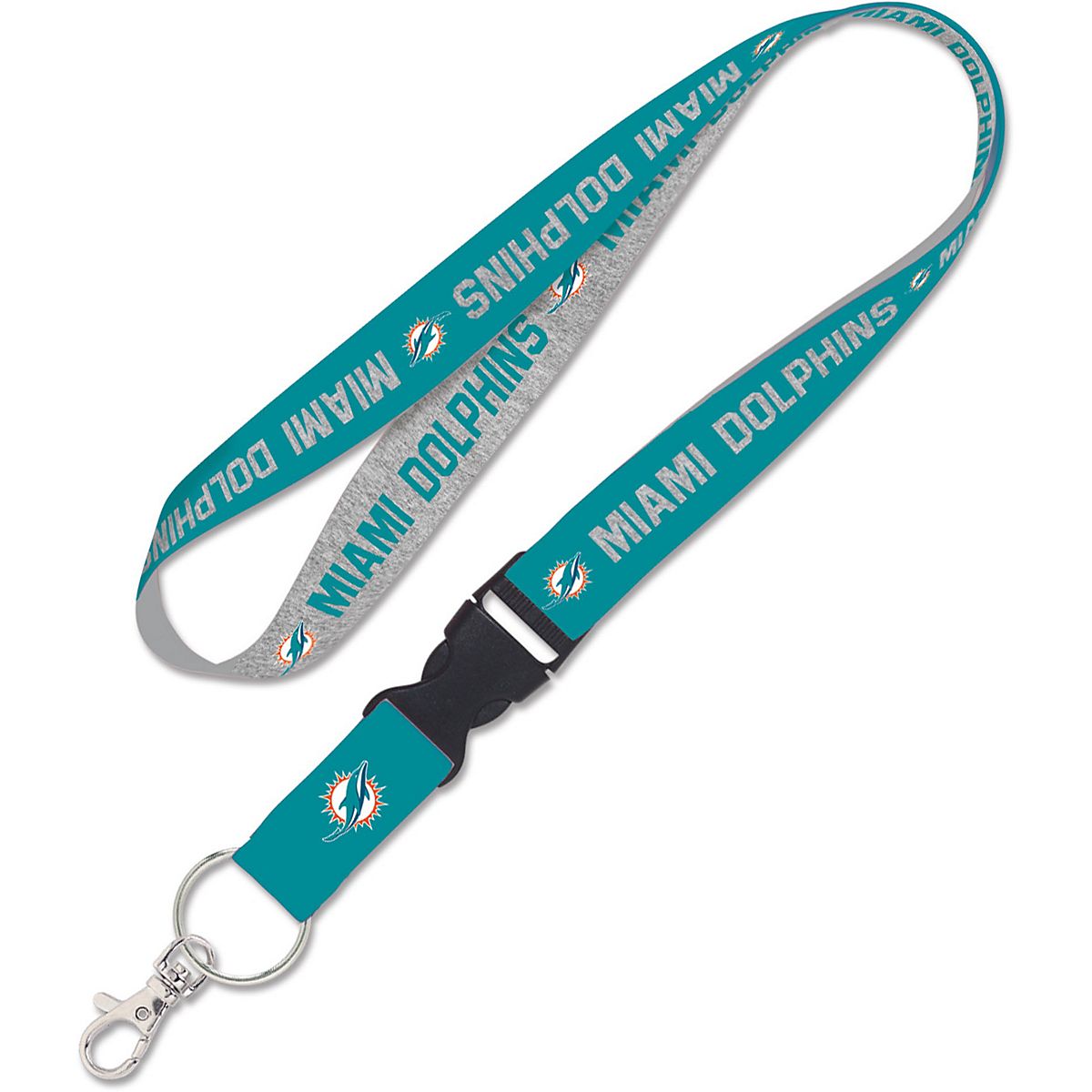 WinCraft Miami Dolphins Heathered Lanyard with Detachable Buckle | Academy