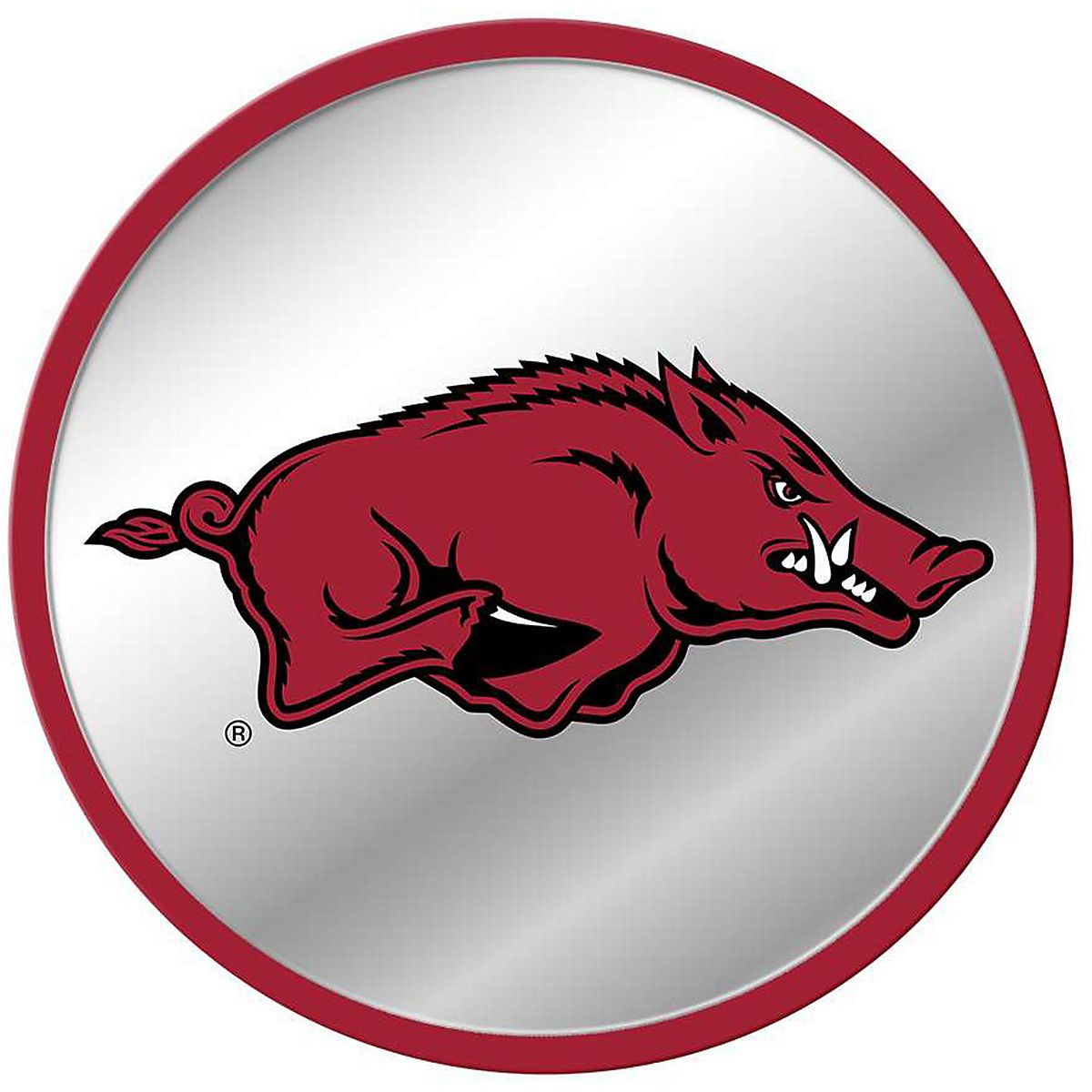 The Fan-Brand University of Arkansas Mascot Modern Mirrored Disc Sign ...