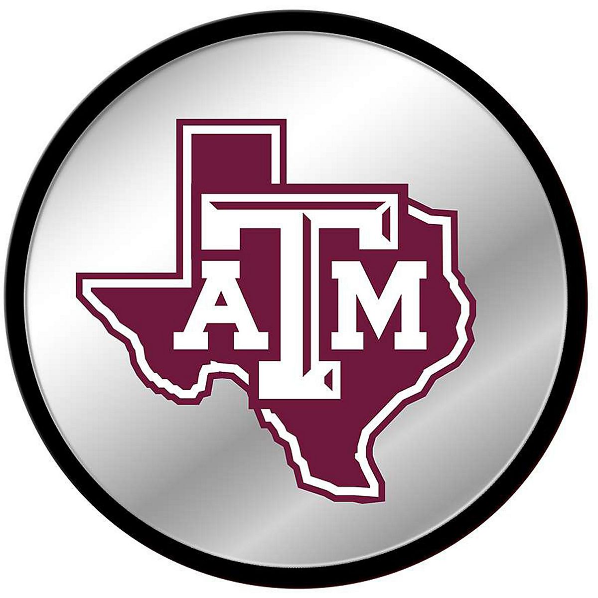 the-fan-brand-texas-a-m-university-mascot-modern-disc-mirrored-wall