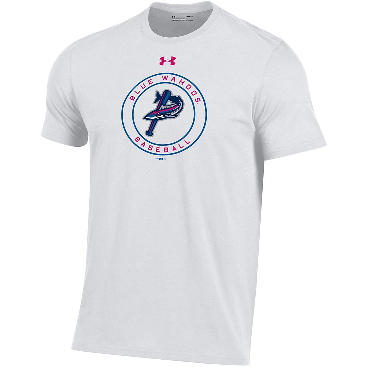 Under Armour Men's Pensacola Blue Wahoos Circle Mascot Logo T-shirt ...