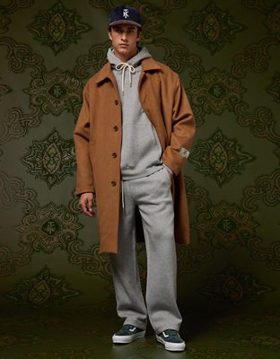 AE x Tru Kolors Wool-Blend Topcoat | American Eagle