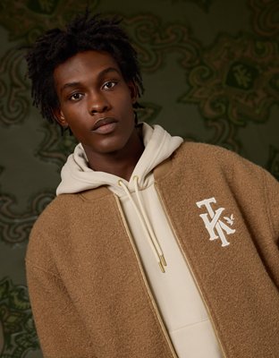 限定価格　aere double cross over jacket AE x Tru Kolors Sherpa Bomber Jacket | AE