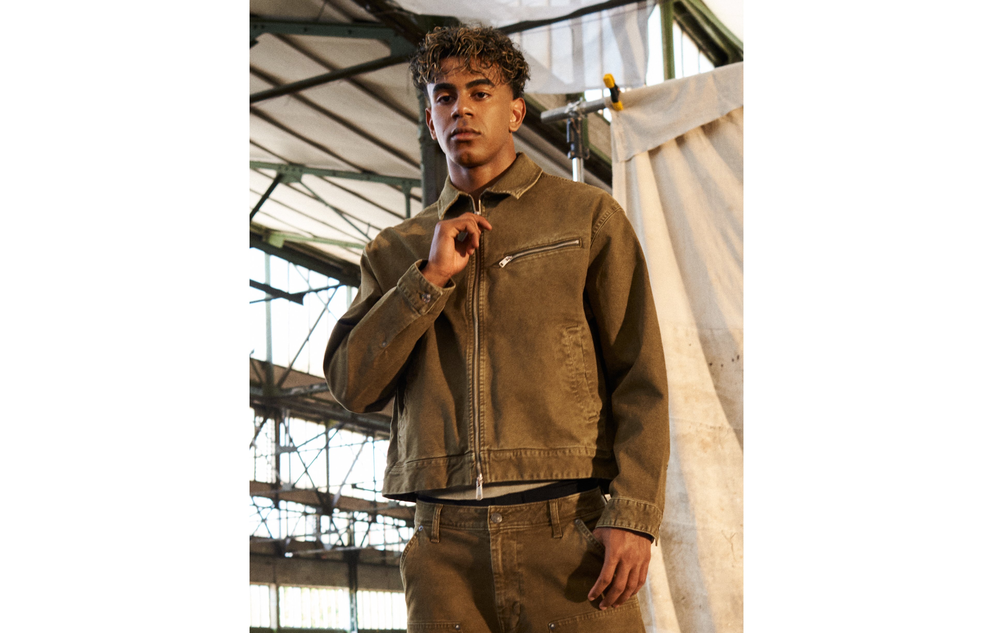 AE x Lamine Yamal Cropped Workwear Jacket