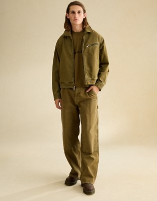 AE x Lamine Yamal Cropped Workwear Jacket | American Eagle