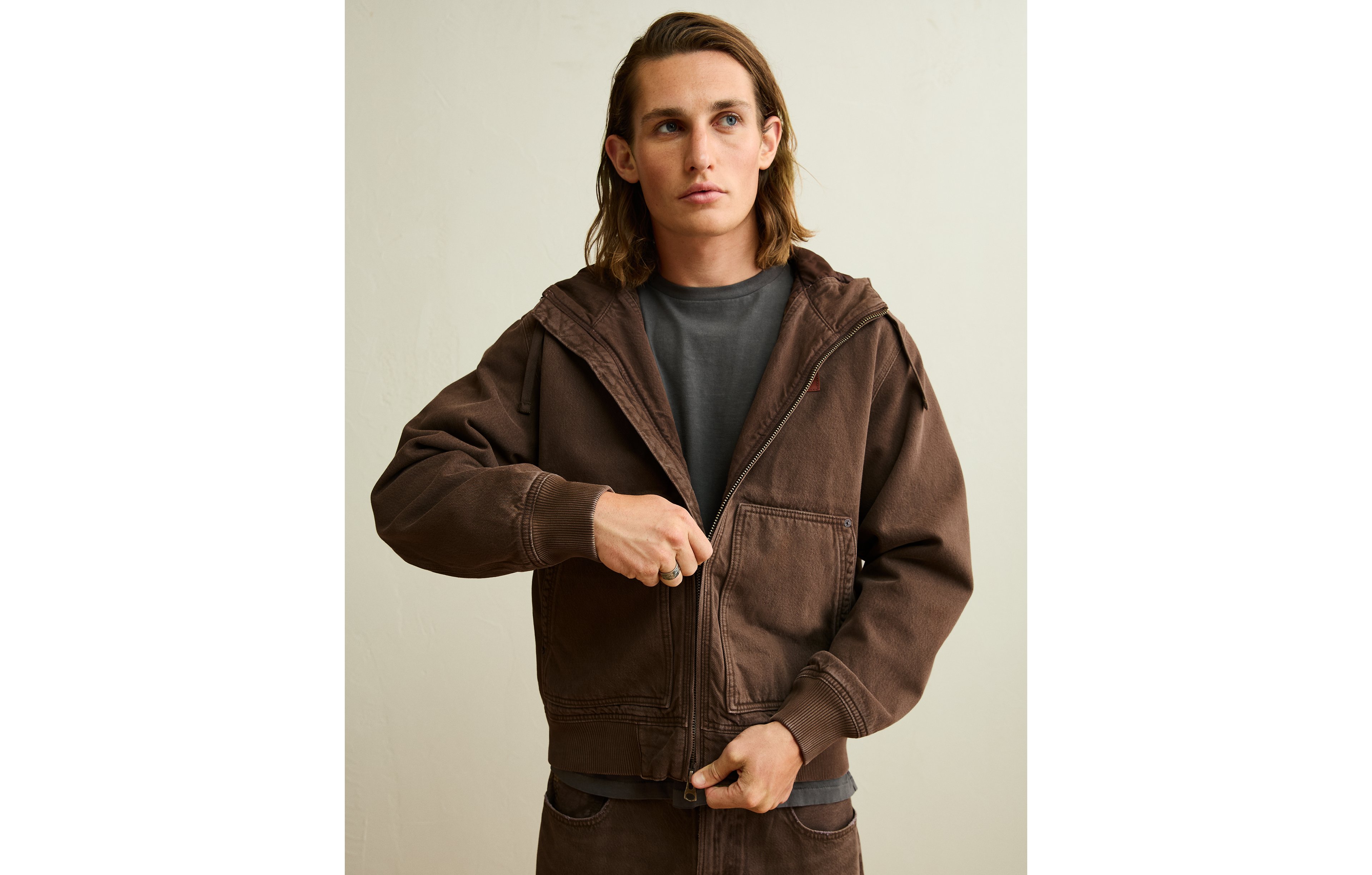 AE x Lamine Yamal Hooded Denim Jacket