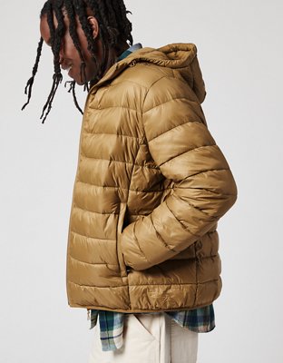 Ae long puffer outlet jacket