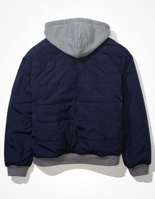 AE Reversible Varsity Puffer Jacket | American Eagle