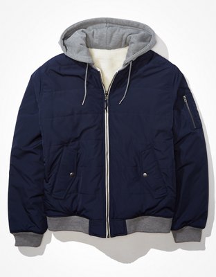 AE Reversible Varsity Puffer Jacket
