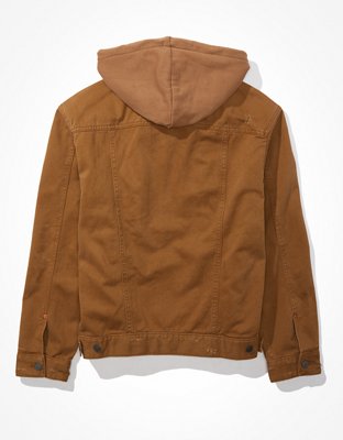 AE Hooded Cotton Twill Jacket