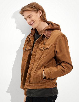 AE Hooded Cotton Twill Jacket | American Eagle