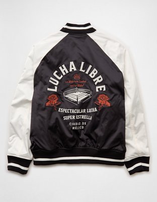 AE Lucha Libre Satin Bomber Jacket