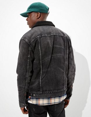 ae sherpa lined jean jacket