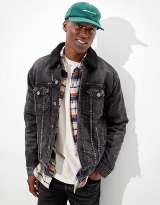 AE Sherpa Lined Denim Jacket