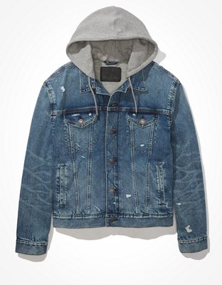 AE Hooded Denim Jacket