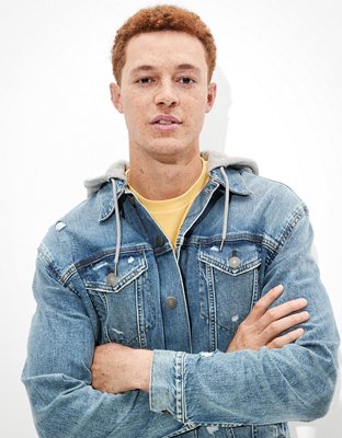 AE Hooded Denim Jacket