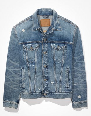 AE Relaxed Fit Denim Trucker Jacket
