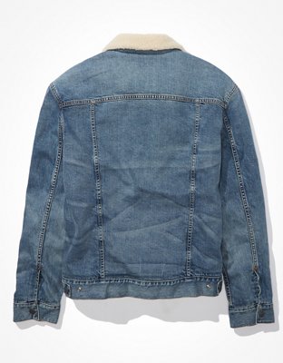 AE Sherpa Lined Denim Jacket