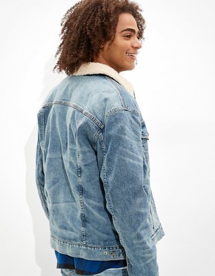 AE Sherpa Lined Denim Jacket
