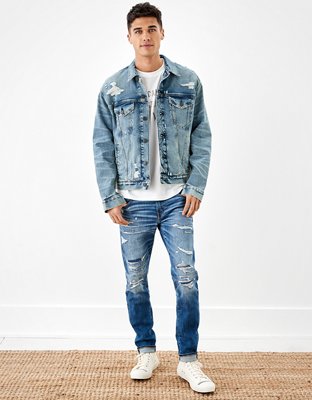 AE Destroyed Denim Jacket | AE