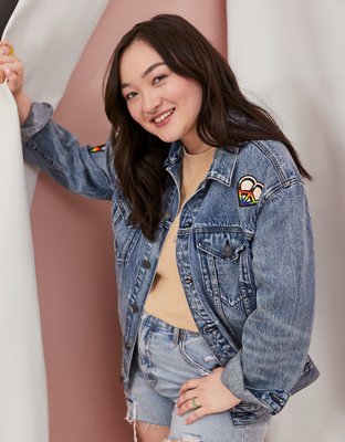 AE x mxmtoon Pride Denim Jacket