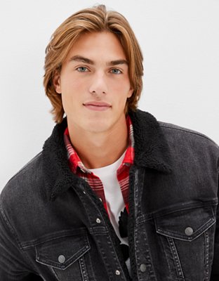 AE Sherpa Denim Jacket