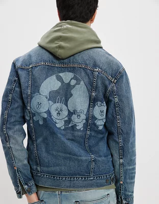 AE | LINE FRIENDS Denim Trucker Jacket